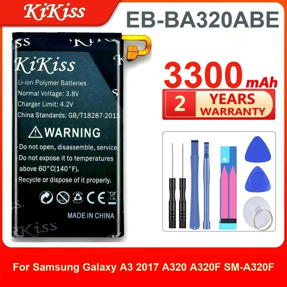 

Eb-BA320ABE Аккумулятор 3300 мАч для Samsung Galaxy A3 2017 A320 A320F Sm-A320F Прочный мобильный телефон премиум-класса
