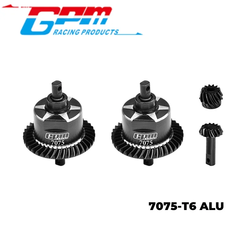 GPM SLA1337FR (sem óleo diferencial) AÇO DE CARBONO 4140 + liga 7075 DIANTEIRO & TRASEIRO DIFERENCIAL COMPLETO PARA TRAXXAS 1/10 SLASH 4X4 / RUS