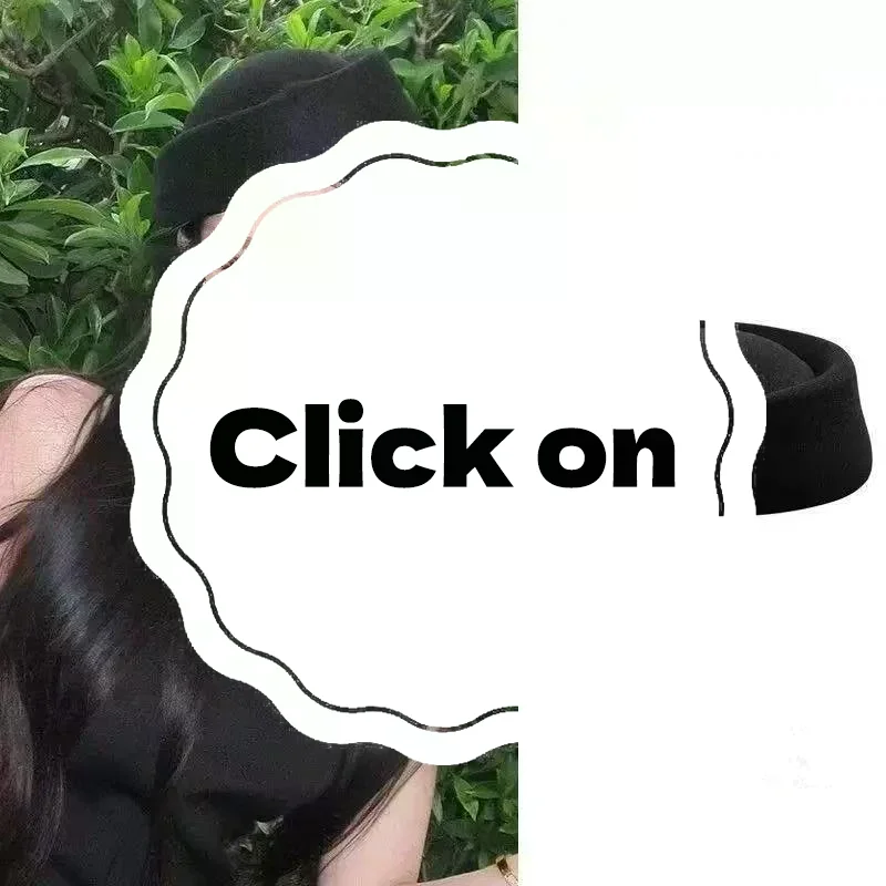 Beret Hat Caps Airline Stewardess Flight Attendant Vintage Hat Black Flat Top Hat Hair Clip Hair Accessories