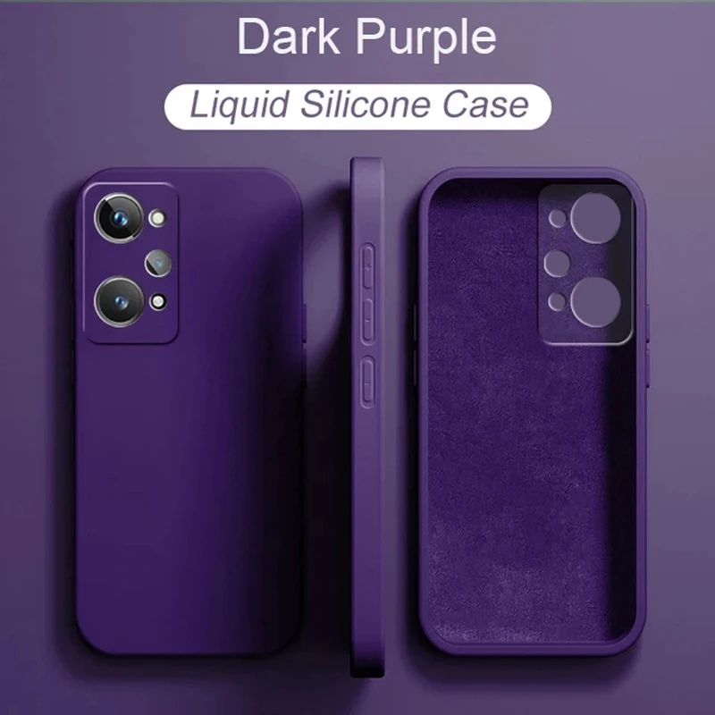 Original Liquid Silicone Case For Realme GT NEO 2 2T NEO3 NEO3T NEO 3 3T GT Explorer Master GT2 GT3 GT 5 SE 5G 6 Case Full Cover