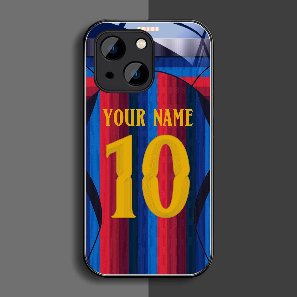 Funda con cubierta de vidrio 26 Spain Camp Nou CULES para iPhone 18, 17, Air, 16E, 15, 14, 13, 12, 11 Pro Max, Mini, X, XS, XR, 8, 7 Plus