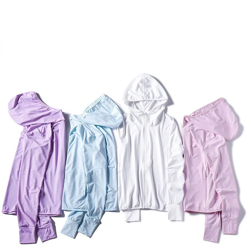 Ijs Zijde Jas Ultra-Dunne Ademende Zonnebrandcrème Kleding Uv-bescherming Kleding Voor Mannen En Vrouwen Hoodie Sweatshirt Hoodie