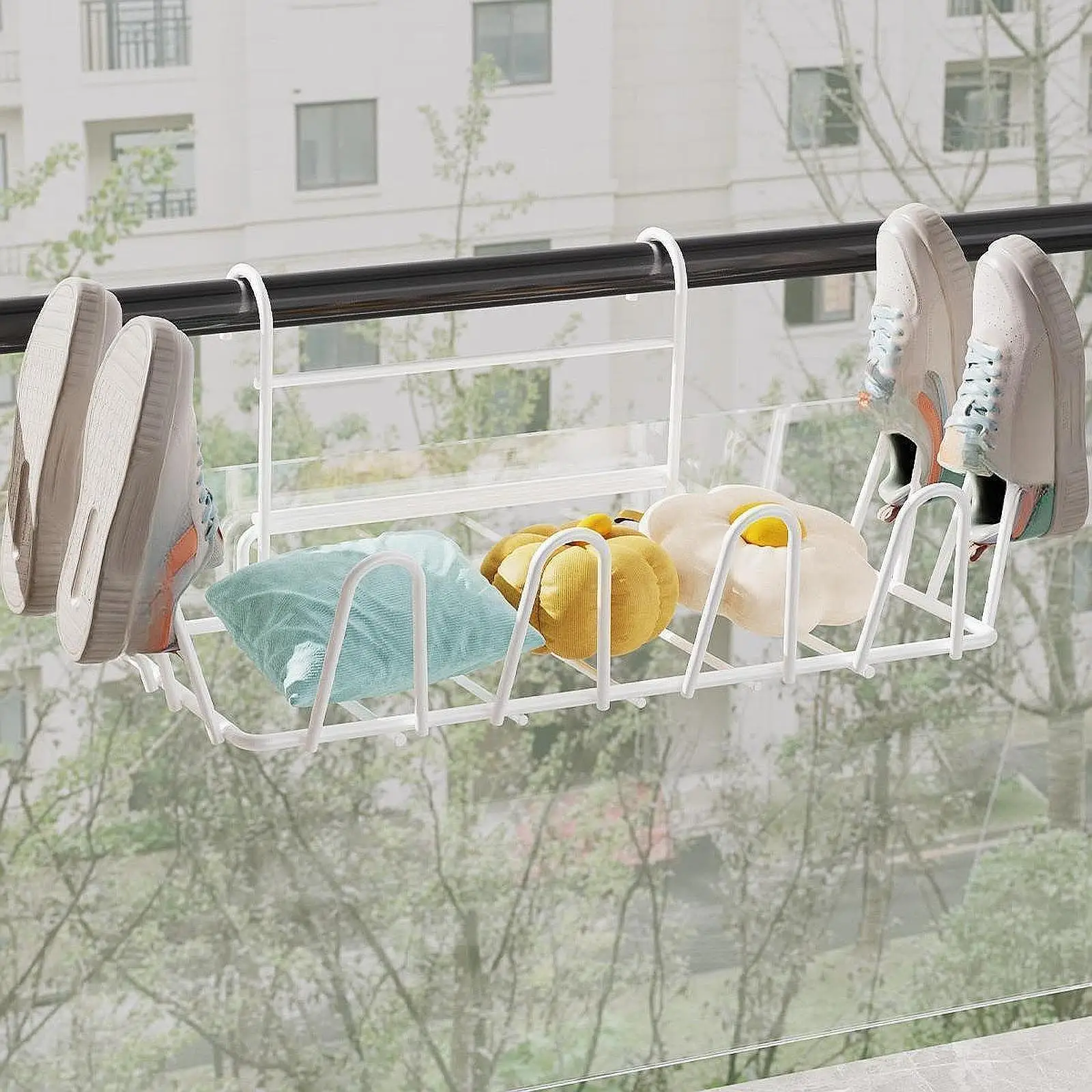 Hanging Shoe Drying Rack Sturdy Towel Rack Lundry Drying Rack Multifunctional