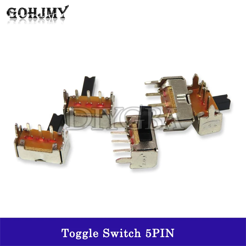 20pcs/lot SK12D07VG2 SK12D07VG3 SK12D07VG4 SK12D07VG5 SK12D07VG6 toggle switch 5PIN 1P2T