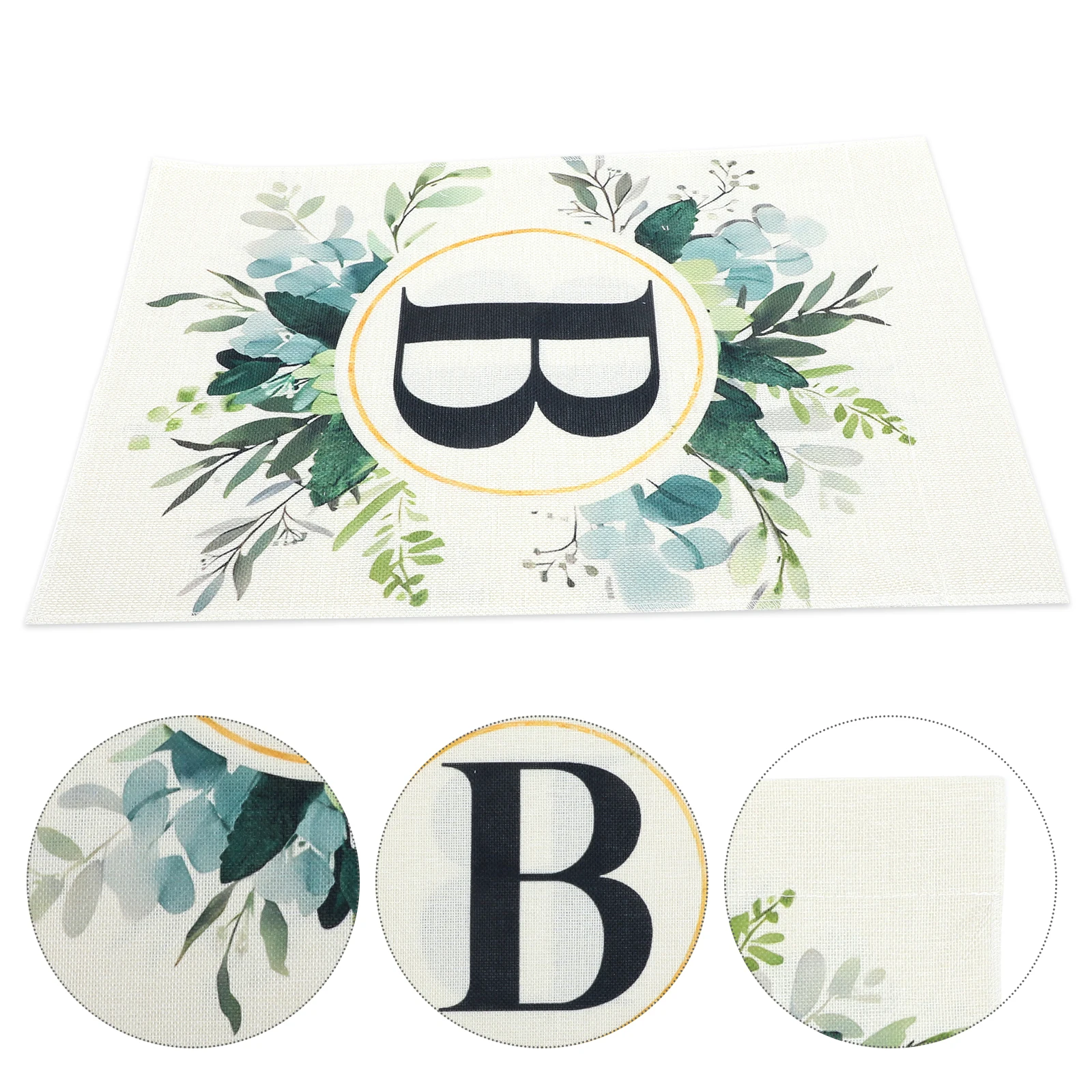 Plant Printed Flag Spring Farmhouse Letter B Garden Flag Decor Floral Pattern Letter Durable Outdoor Plants Banner