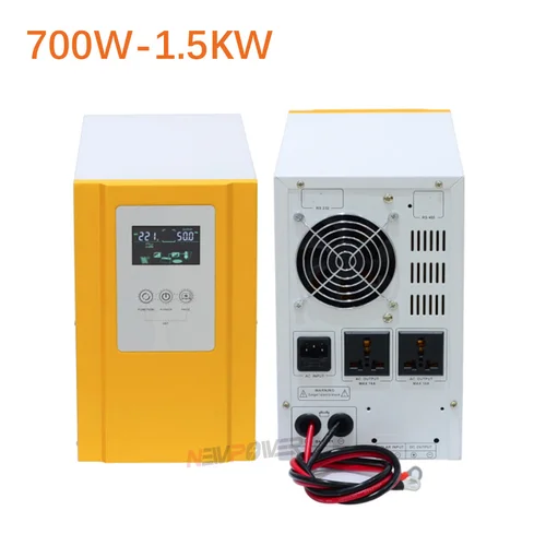 12VDC 700W 오프 그리드 인버터 110V/220VAC 순수 사인파 인버터 PWM,UPS, AC 배터리 충전 기능, 서지 전원 2100VA