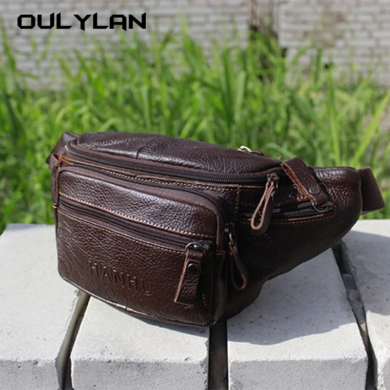 

Men's Genuine Leather Business Casual Business Waist Bag European And American Retro Plus Size Super Soft Touch Cowhide