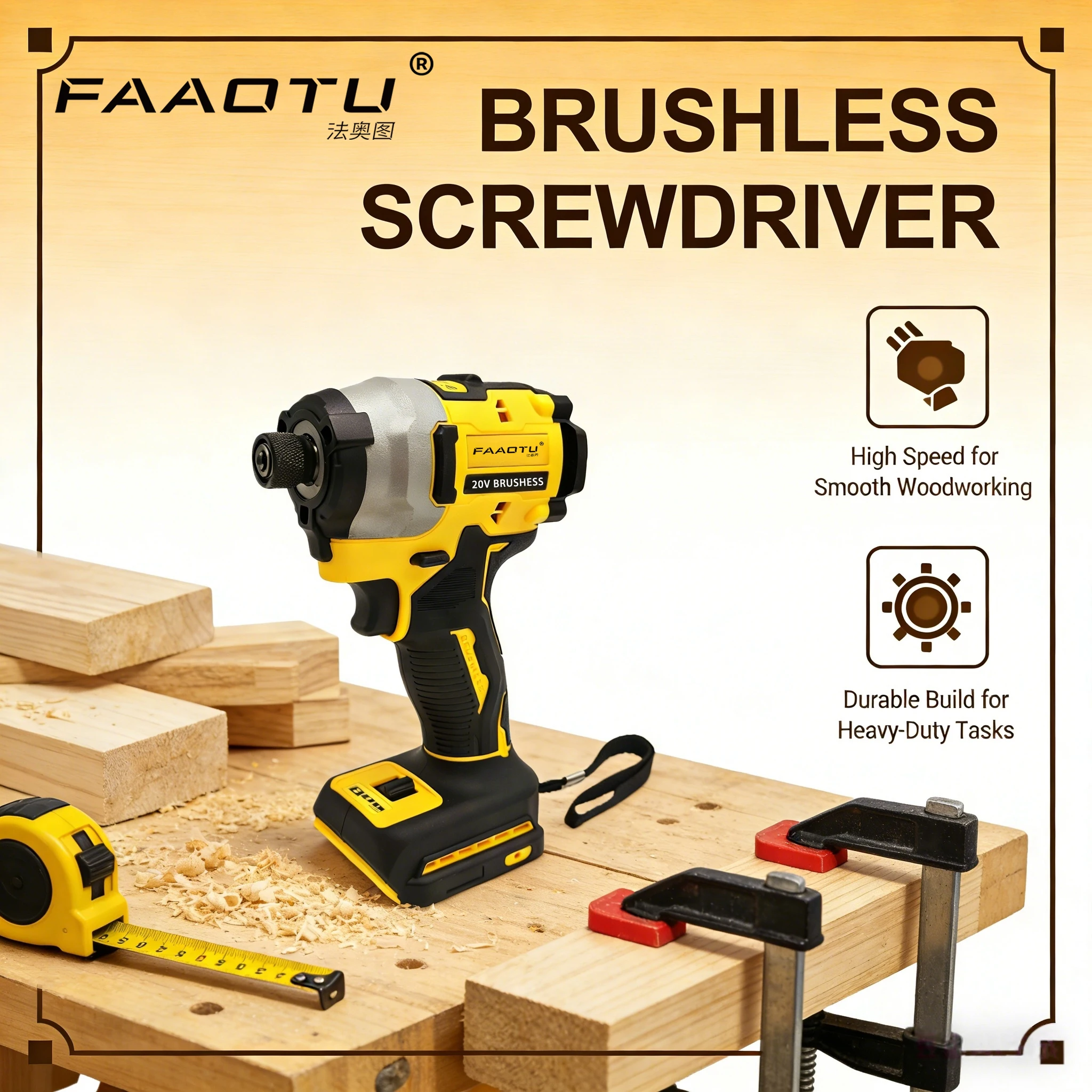 

FAAOTU DCD New850 Electric Drill Impact Screwdriver Multi-Function Hand Tool Suitable for DW batteries NO battery