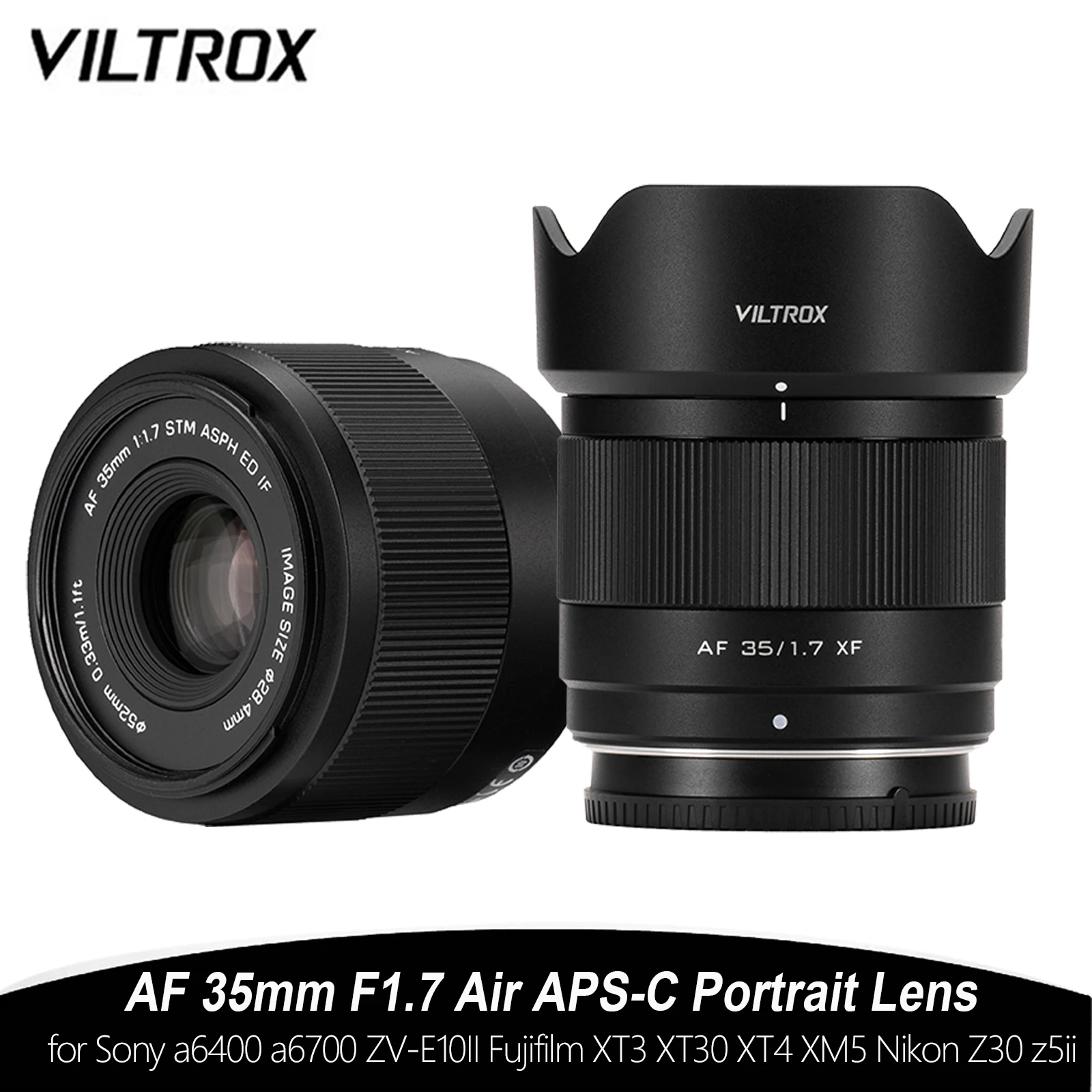 VILTROX 35mm F1.7 エアレンズ 富士XF ソニーE ニコンZ用