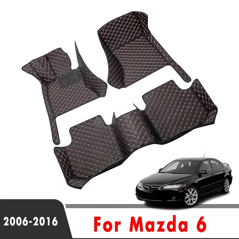 

Автомобильные коврики с левым рулем для Mazda 6 2016 2015 2014 2013 2012 2011 2010 2009 2008 2007 2006 Авто аксессуары для салона Продукты ковры