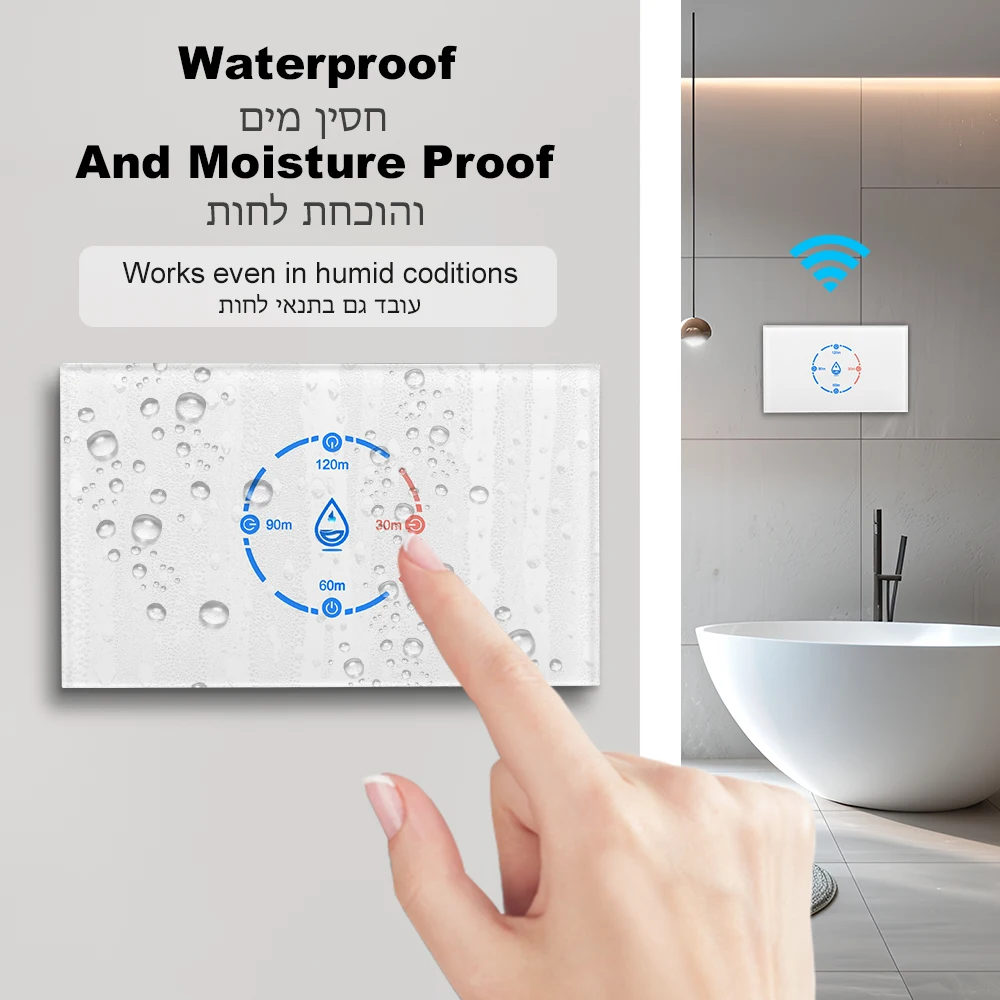 Tuya WiFi Boiler Switch Smart US 20A/40A Standard With Energy Monitoring Smart Water Heater Switch APP Voice Control Google Home