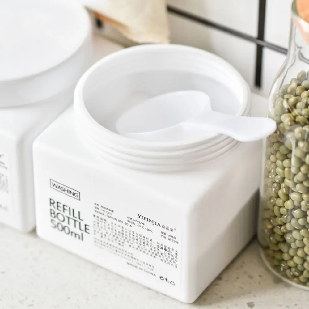Design Replacement Box Waterproof Household Laundry Washing Powder Container Storage Bottle Storage Sub Bottle Laundry Supplies