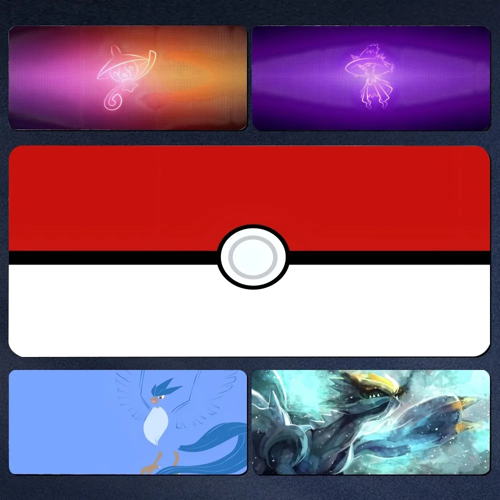 

Anime Mousepad Mouse Mat Desk Mat With Pad gaming accessories Prime Gaming XXL P-Pokemons Keyboard Pad