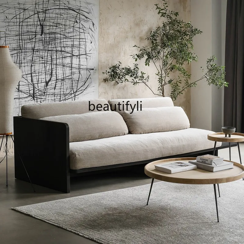 

Factory Modern Nordic Simple Home Living Room Small Apartment Sofa Side Table Wooden Leg Round Tea Table