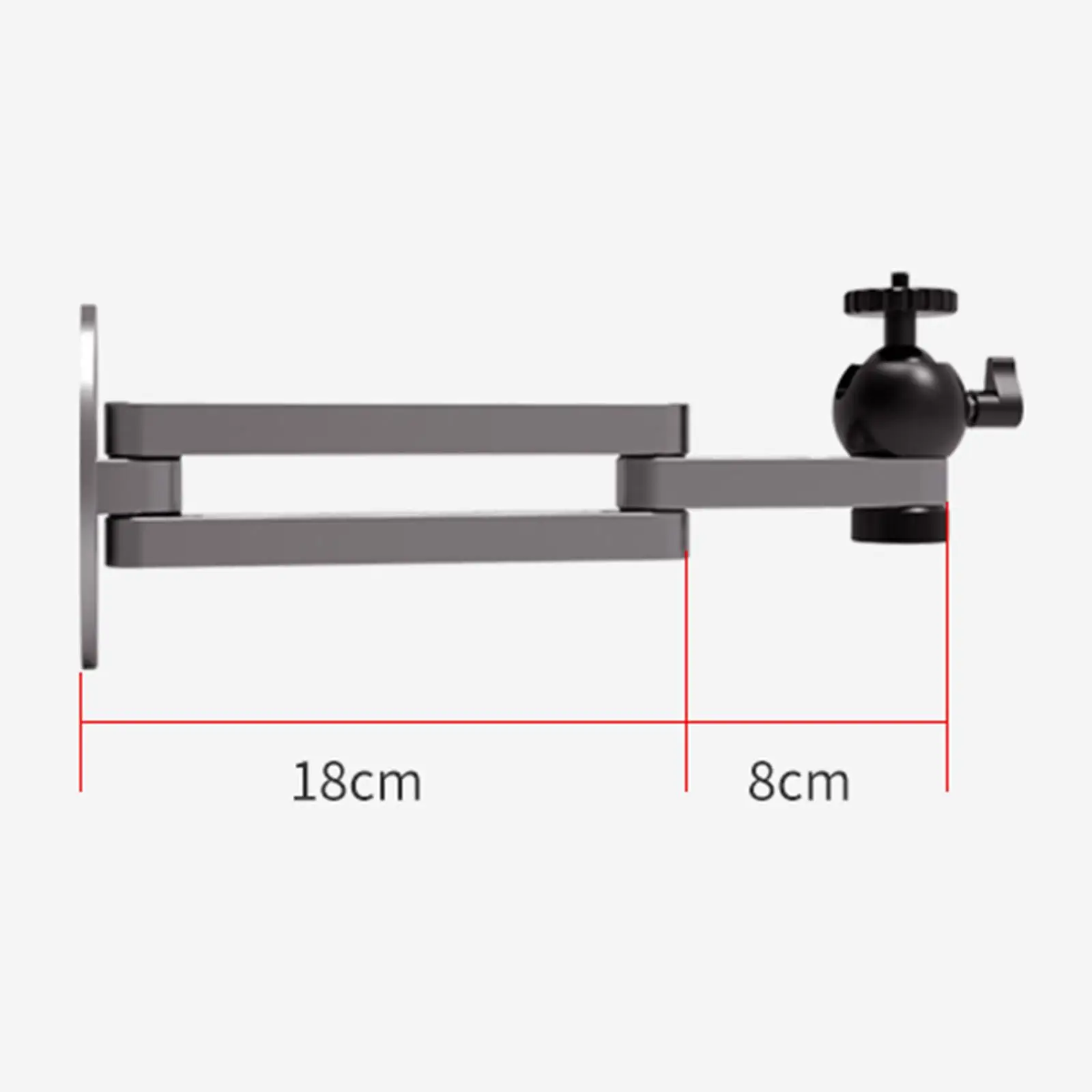 Universal Projector Bracket 360°Swivel Adjustable Rack Aluminum Alloy Projector Stand Wall Mount Shelf Wall Support for Home