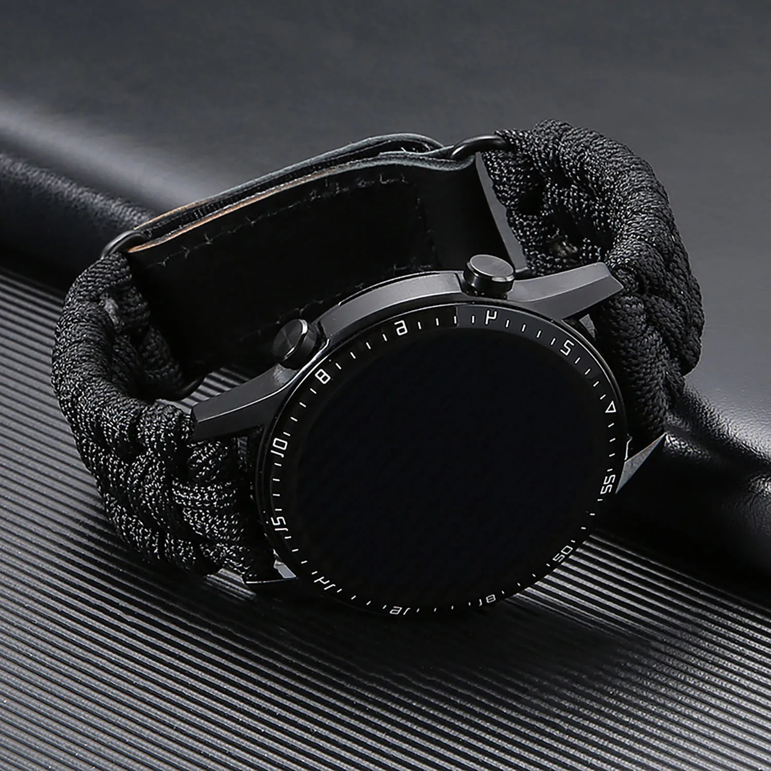 22mm 20mm Band For Samsung Galaxy Watch 6 5 4 3 Classic 5Pro Active S3 Nylon Umbrella Rope Bracelet Huawei Watch GT 2 3 4 Strap