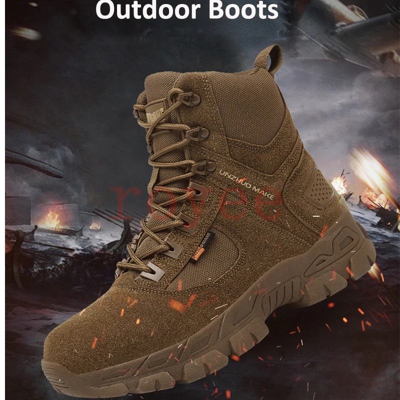 Ankle Boots Men Tactical Boots Motorcycle Boots Men Outdoor Motorcycle Shoes for Men Men Shoes Work Safety Shoes Large size 511