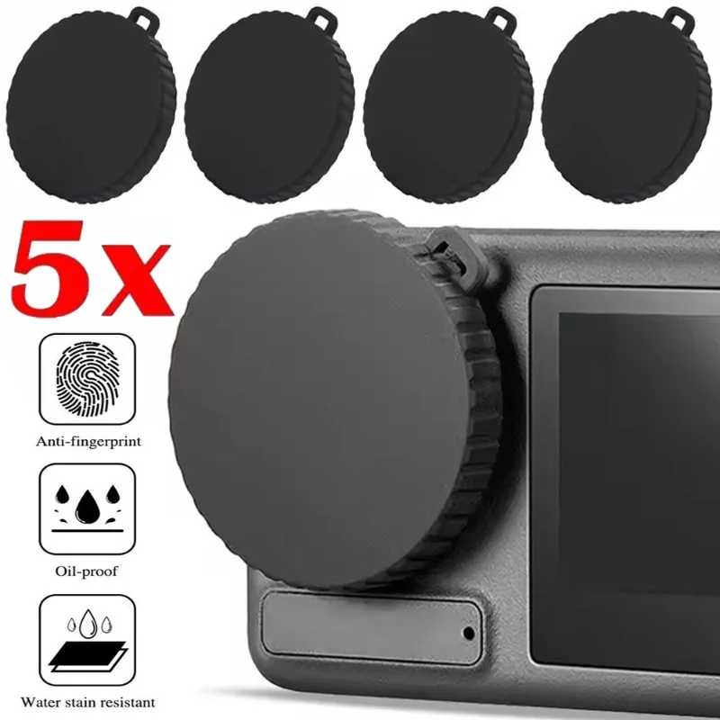 5/3/1PCS Camera Lens Caps for DJI Osmo Action 5 Pro 4 3 Dustproof Non Slip Silicone Protectors Cover Case for DJI 3 4 5Pro