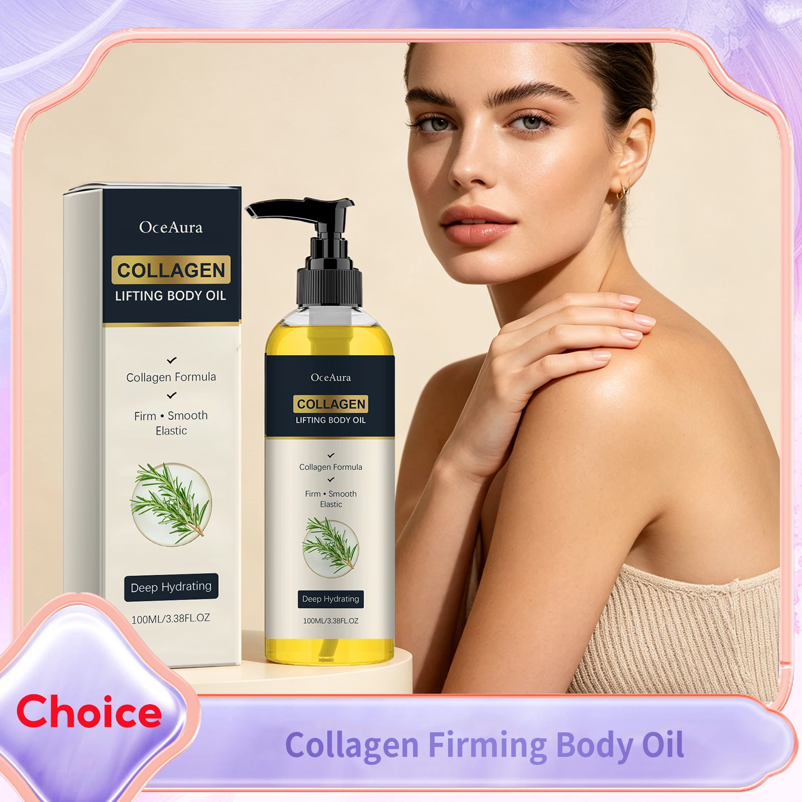 

Collagen Lifting Body Oil Improve Sagging Reduce Fine Lines Nourishing Enhance Elasticity Body Massage Essential Oil Skin Care