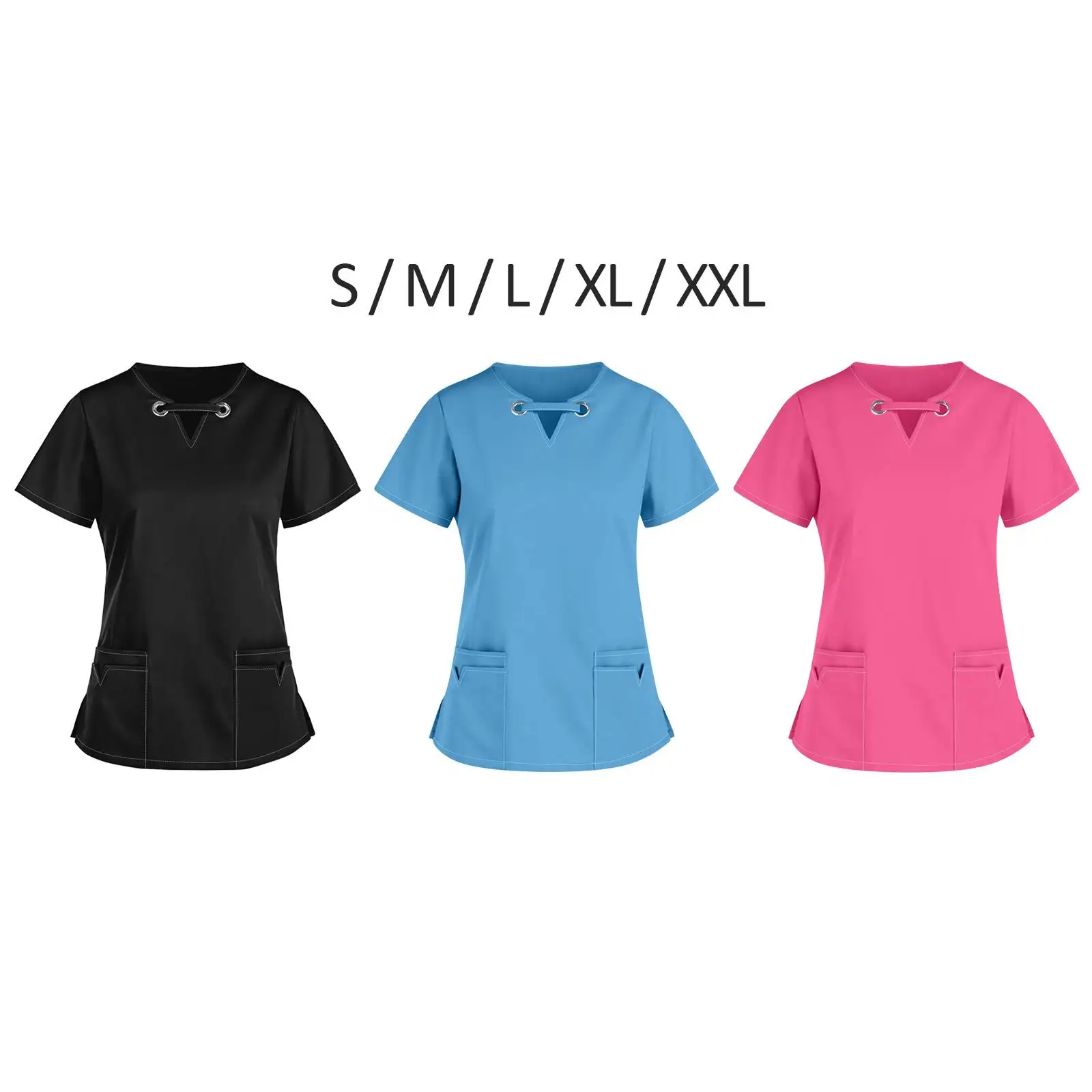 Top de spa feminino, roupas femininas, salão de beleza, pet grooming