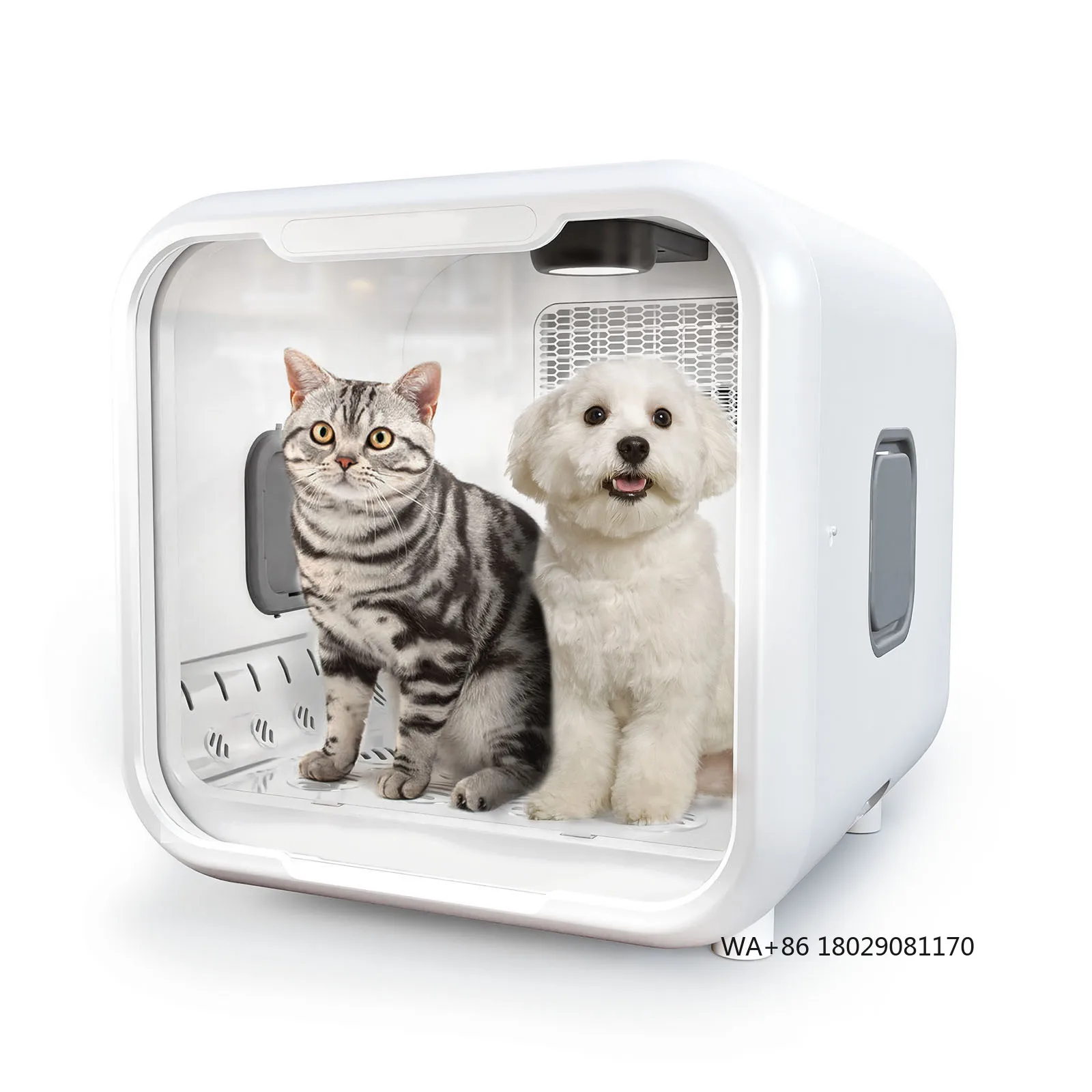 

Экологически чистый умный контроль температуры, новейшая модель, сушилка для кошек и собак, автоматическая коробка для кошек 360° ° Тихая быстрая сушилка для домашних животных