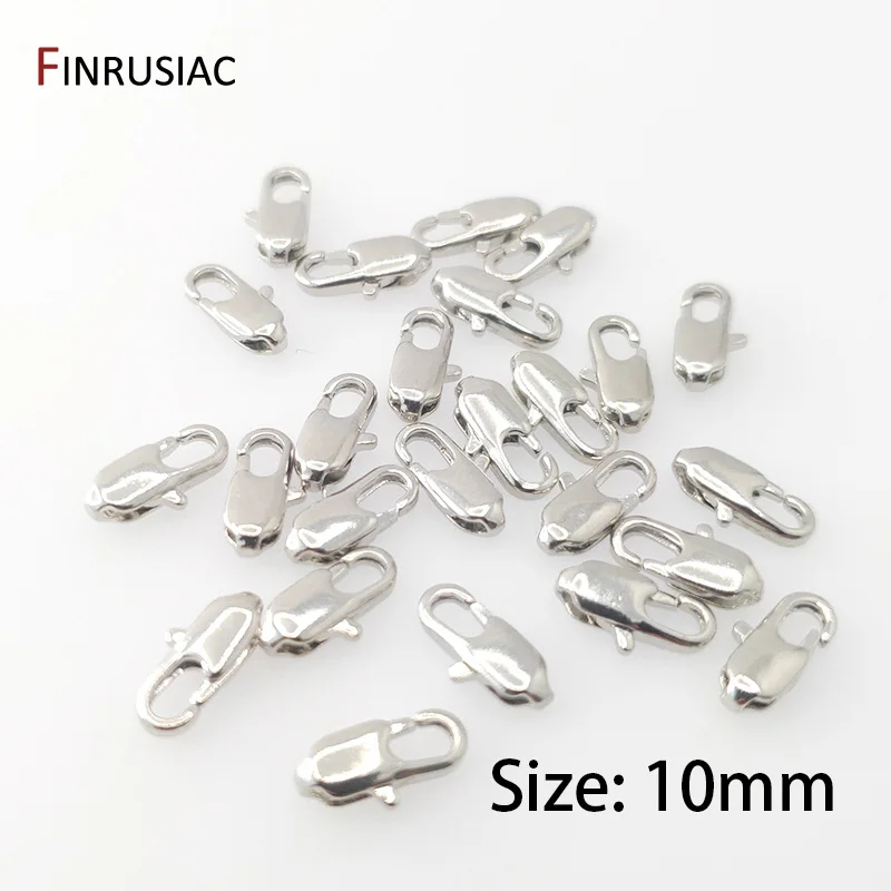 14K Gold Plated Lobster Clasp / Spring Clasps For Jewelry Making DIY Bracelets Necklaces Clasps Findings Craft image 3