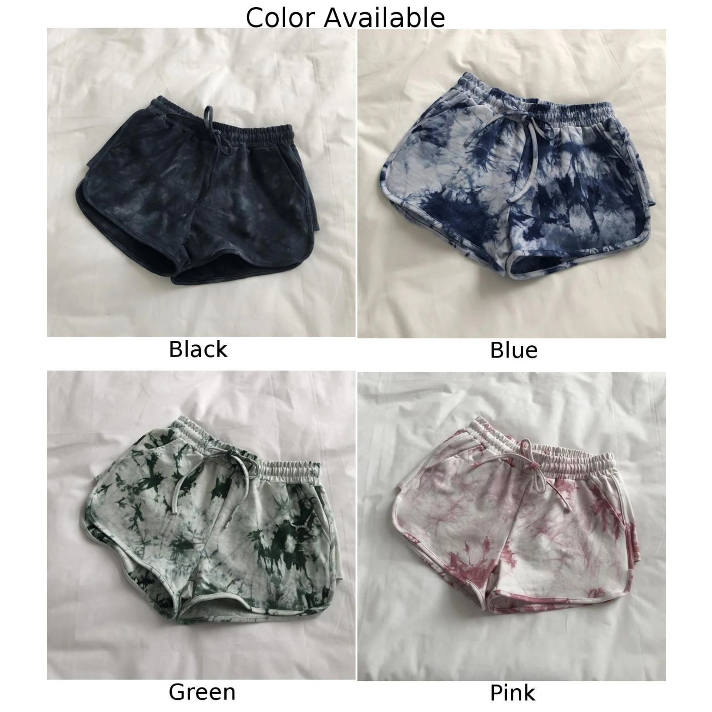 Shorts For Vacation Wide Leg Sports Shorts Holiday Activities Wide Leg Tie Dye Shorts Applicable Gender Female