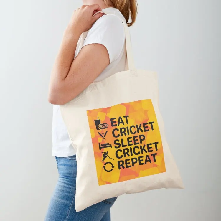 Eat cricket sleep cricket Tote Bag Women's bag hand bags custom fabric bag