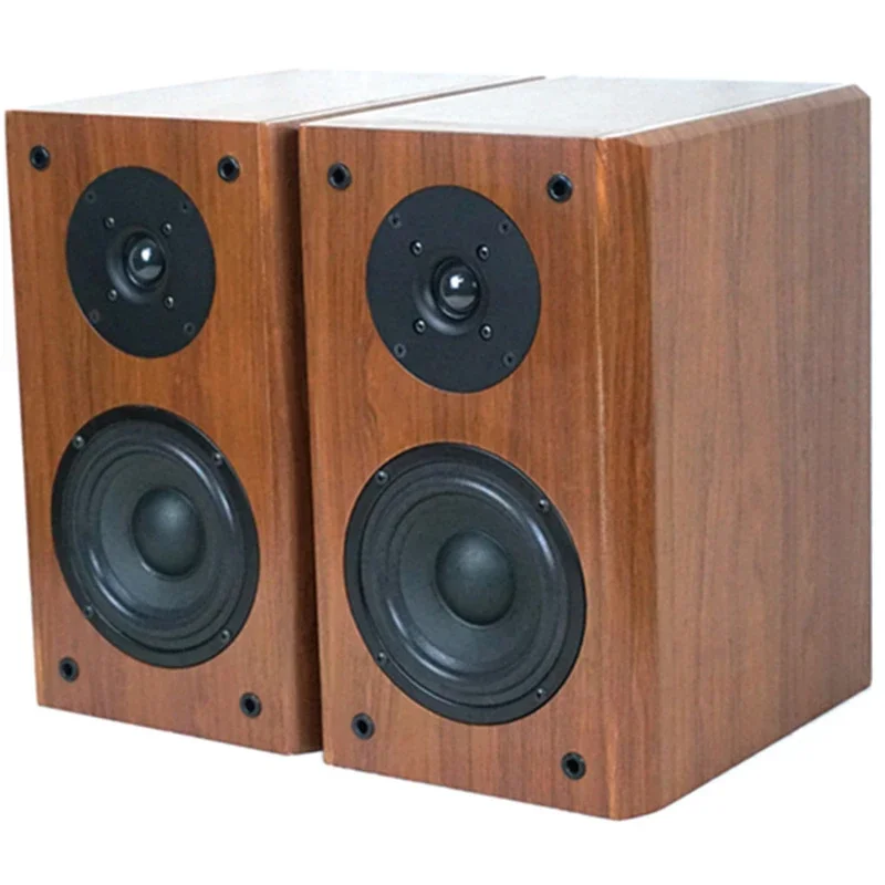 5.5 Inch 200W 4ohm Bookshelf Speaker Two-Way HiFi Passive Speaker Fever Wooden Speaker Surround Home Theater Speaker Sound Box