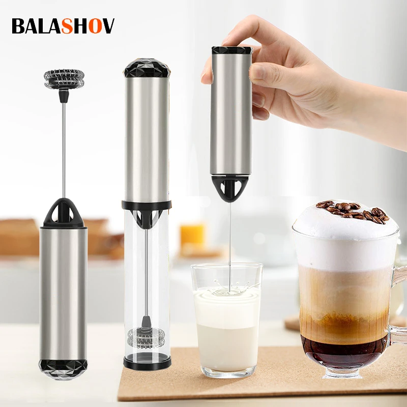 

Portable Electric Milk Frother Foam Maker Handheld Coffee Foamer Mini Blender Egg Beater Stirre Drink Mixer Kitchen Whisk Tools