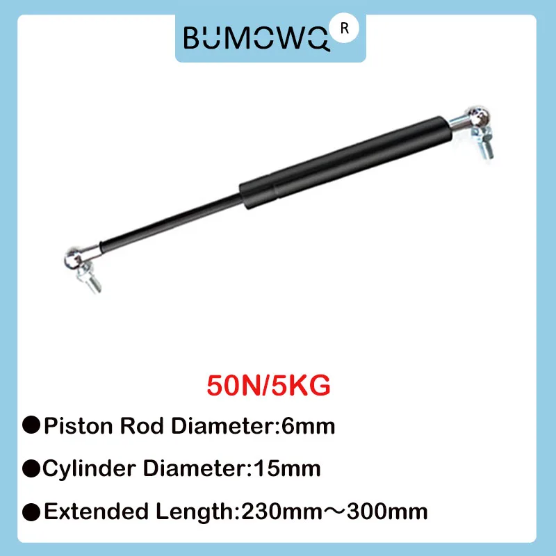 1PC 230mm-300mm 5kg/50N Car Strut Bars Furniture Strut Bar Gas Shock Absorber Hydraulic Lift Kitchen Cabinet Hinge