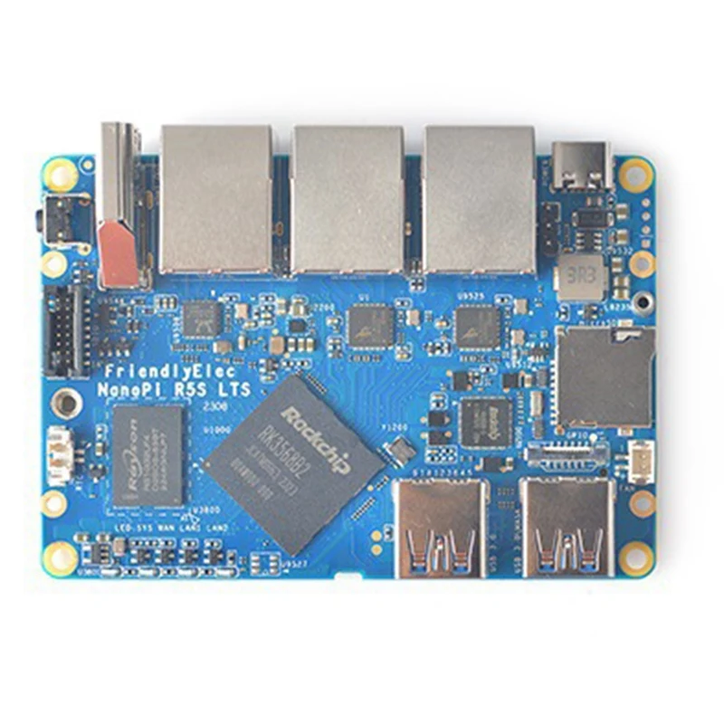 

2025 New-For Nanopi R5S LTS Router 4G+32G RK3568 Development Board Openwrt -Compatible Dual 2.5G Gigabit Network Router