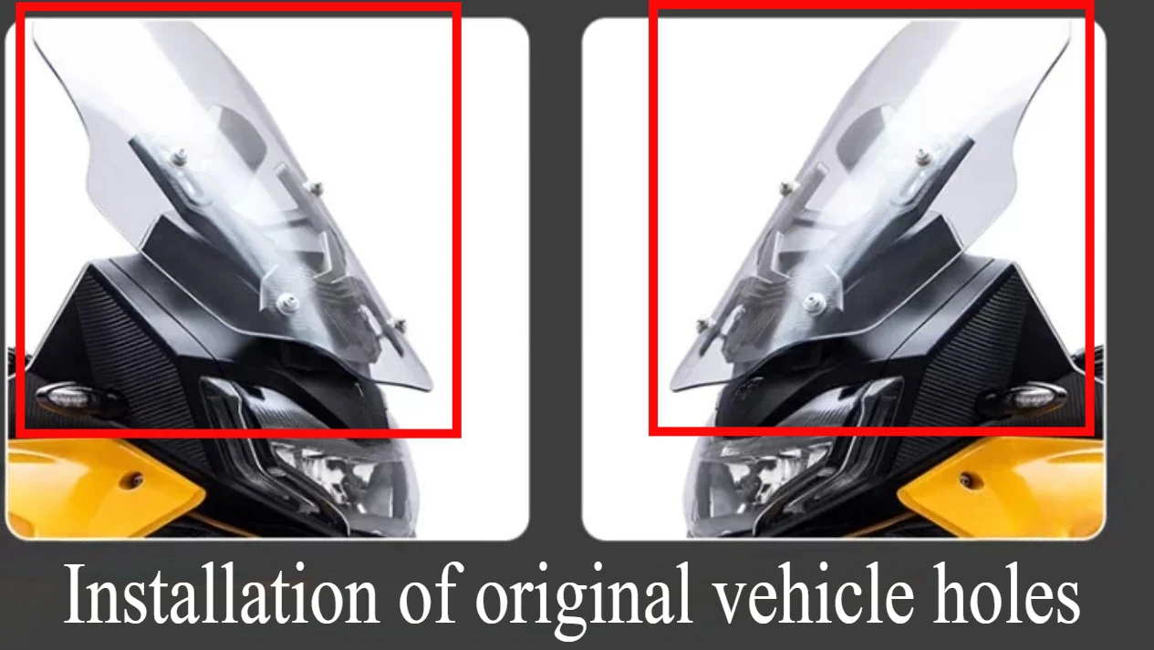 Motorcycle Modified Windshield Wind Deflector Heightened Windshield Front Glass Modification Accessories For Cyclone RX401