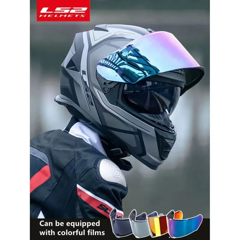 LS2 Clown Full Face Motorcycle Helmet Ls2 FF800 Motocross Racing Man Woman Casco Moto Casque ECE Approved