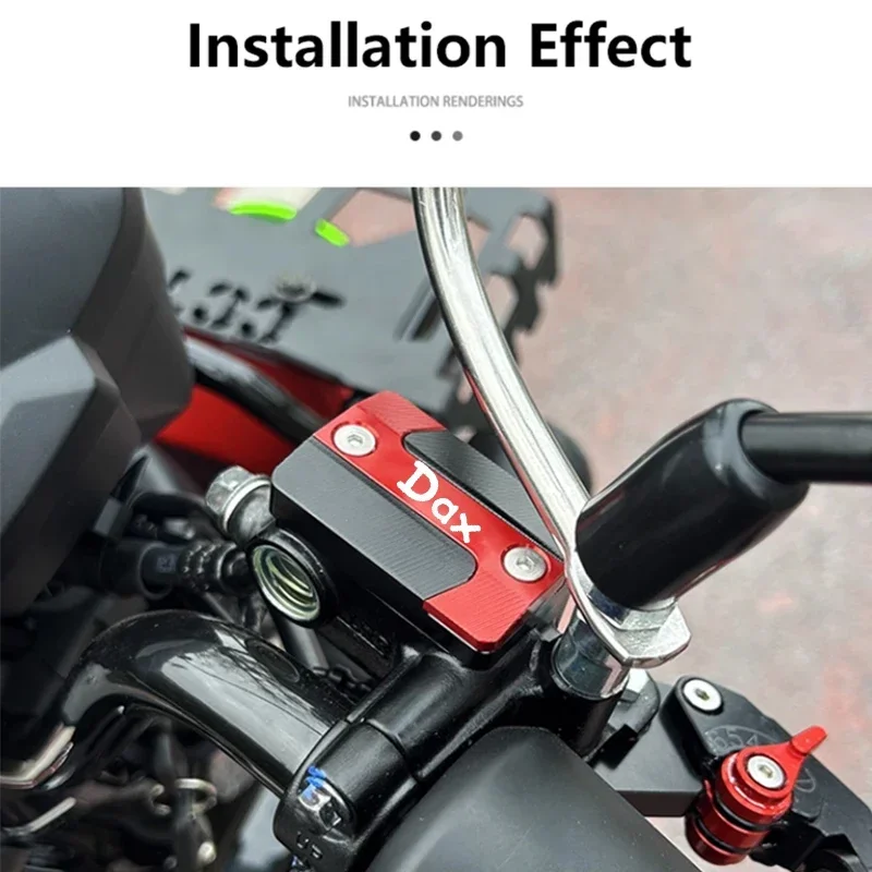 Motorcycle Accessories CNC Front Brake Fluid Reservoir Cover Cap Decorative Cover For HONDA DAX125 ST125 DSX ST125 DAX 125 ST