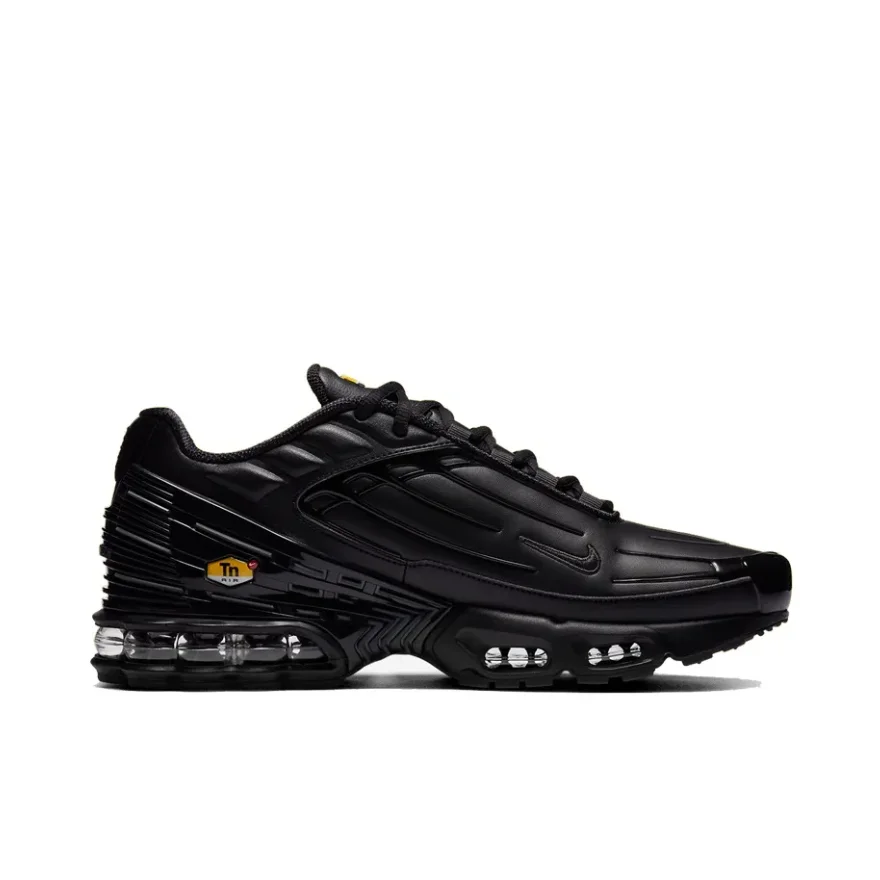 Nike Air Max Plus 3 Men's comfortable versatile trend low top classic casual running shoes black