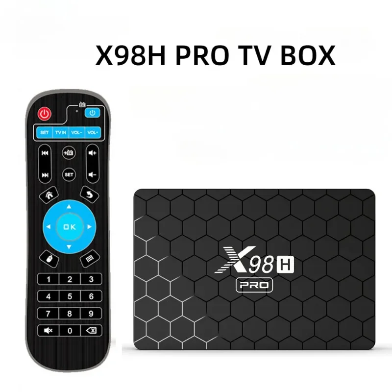 X98H PRO Smart TV BOX H618 2.4G 5G Wifi6 BT5.0 H.265 Receiver HD input Set Top BOX Media Player