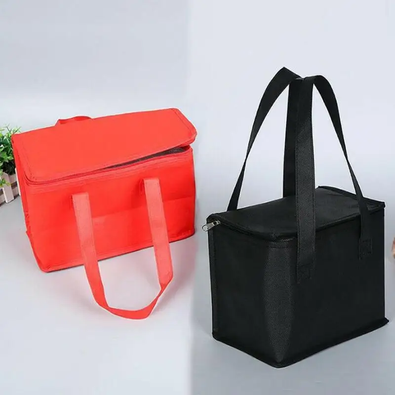 Insulated Lunch Bag Portable Thermal Cooler Tote Foldable Reusable Food Picnic Storage Container For Camping And Work