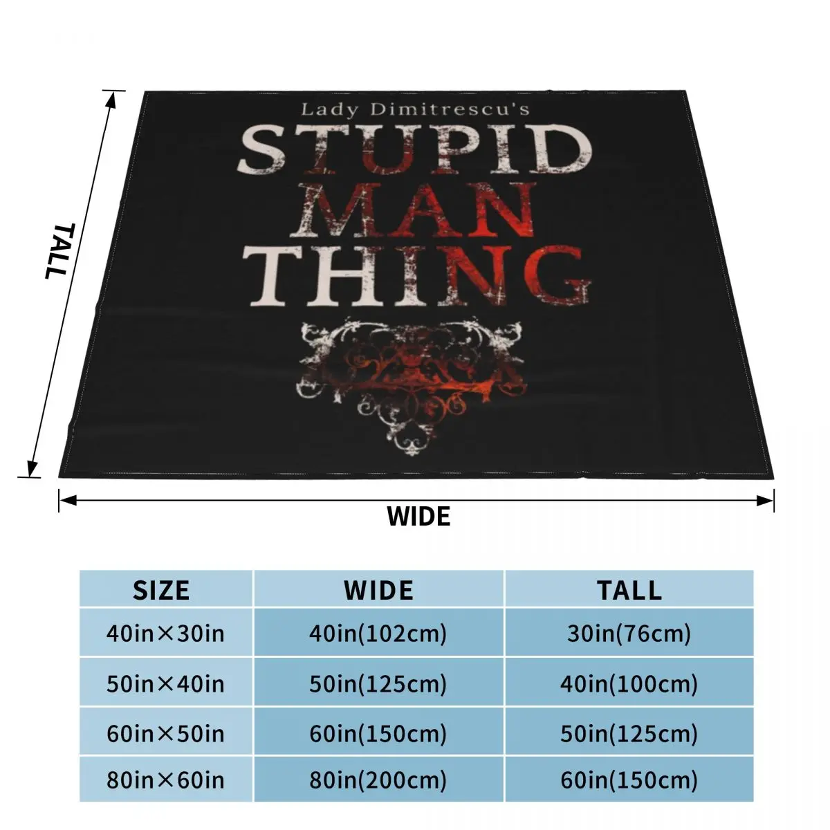 Stupid Man Thing Throw Blanket Custom Blanket Polar blanket Thermal Blankets For Travel Blankets For Sofas