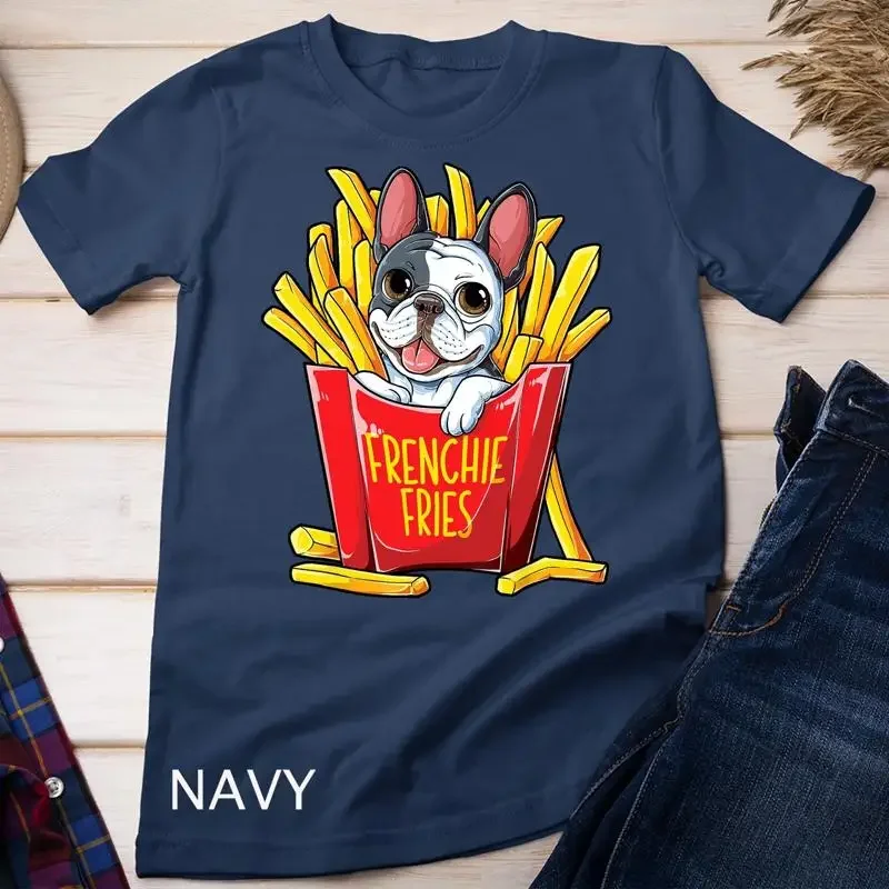 Frenchie Fries French Bulldog T shirt Men Women Funny Gifts Unisex T shirt