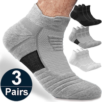 1/3 Pairs Anti-slip Football Socks Men Cotton Sock Short Long Tube Soccer Basketball Sport Socks Breathable Deodorous Sock 39-45