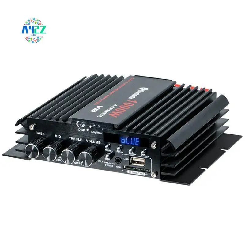 

A42Z-USB Bluetooth 5.0 Amplifier 4 Channel 12V Hifi Stereo Sound Amp For Car Home Computer Lossless Music