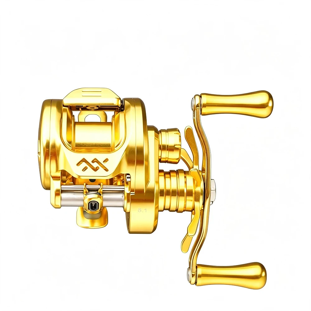 LOONGZE Airlite NEW B51MC BFS Baitcasting-Rolle, Ganzmetall-Baitcast-Rolle mit 7,1:1 8,1:1 Übersetzungsverhältnis, ultraleichte Finesse-Angelrolle – Detail 6