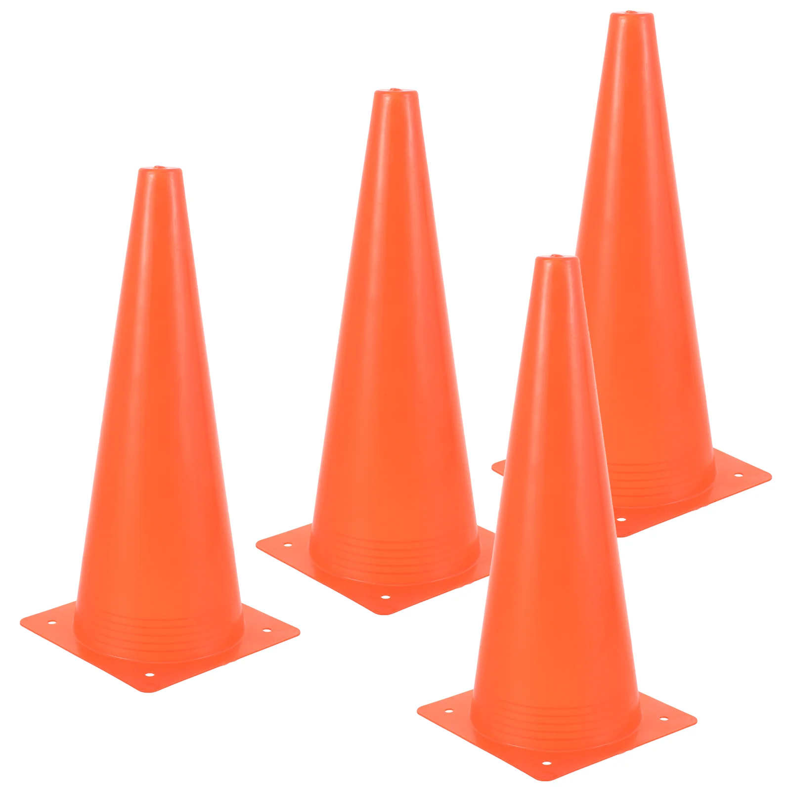 4 Pcs Safety Cone Foot Training Supplies Football Parking Cones Soccer Obstacle for Basketball Sports Driving