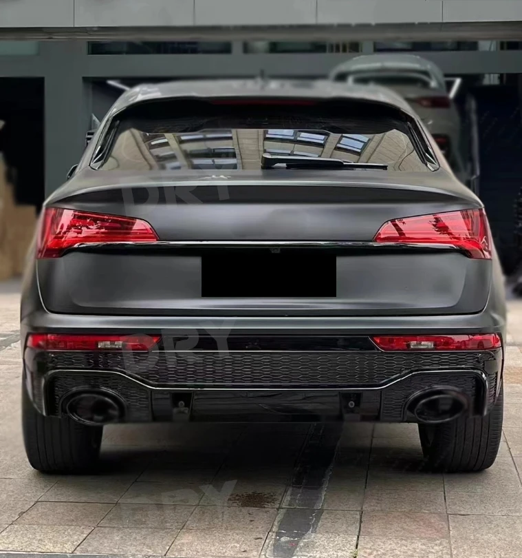 الناشر الخلفي الشفاه الوفير المفسد العادم الأنابيب الذيل نصائح لأودي Q5 RSQ5 Sportback 2020 2021 2022 2023 مجموعات هيكل السيارة اكسسوارات