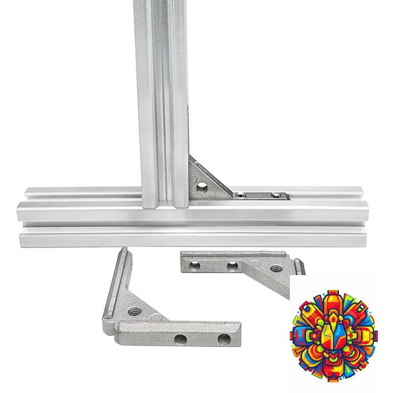 2/4Pcs Angle Slot Connector 2020 3030 4040 Panel Iinstallation Board Angle Slot Fixing Hardware Door Frame Corner Code Profile