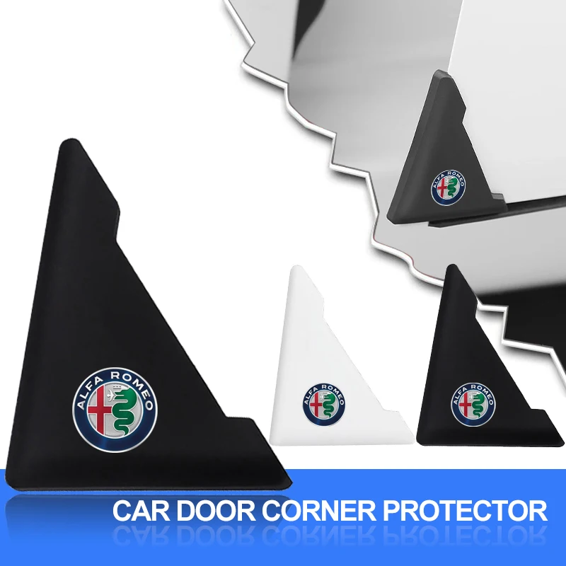 

2pcs Car Door Corner Protection Decals Stickers Car Styling For Alfa Romeo Giulia Giulietta 159 156 MITO Stelvio 147 Sportiva