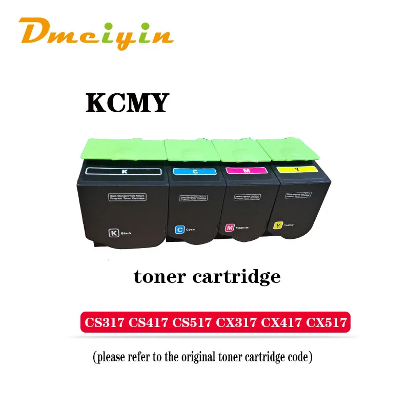 3K/2.3K La/Sa Versie 71b40k0/71b40c0/71b40m0/71b40y0 Toner Cartridge Voor Lexmark Cs317/Cs417/Cs517/Cx317/Cx417/Cx517