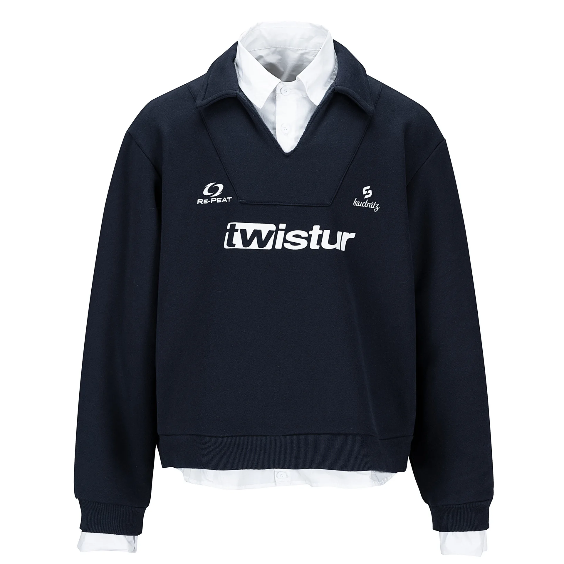 

Винтажная толстовка с воротником-поло в американском студенческом стиле для мужчин и женщин, уличная одежда, свободный повседневный пуловер, толстовка с капюшоном, куртка