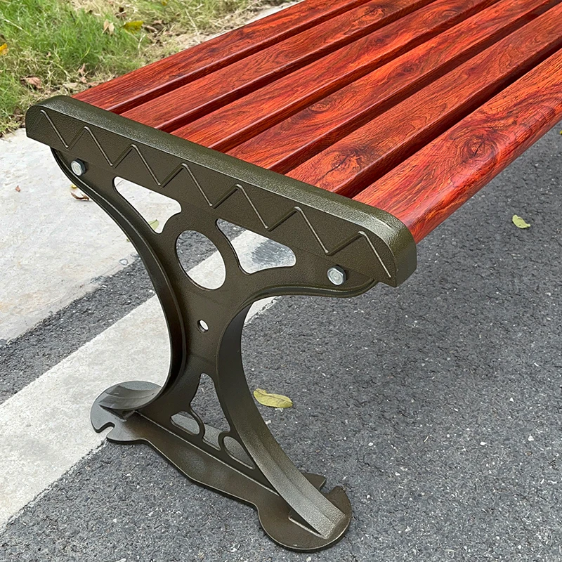 Custom Outdoor Park Bench Commercial Public Seating Metal Garden Bench Street Furniture for Parks Schools Plaza